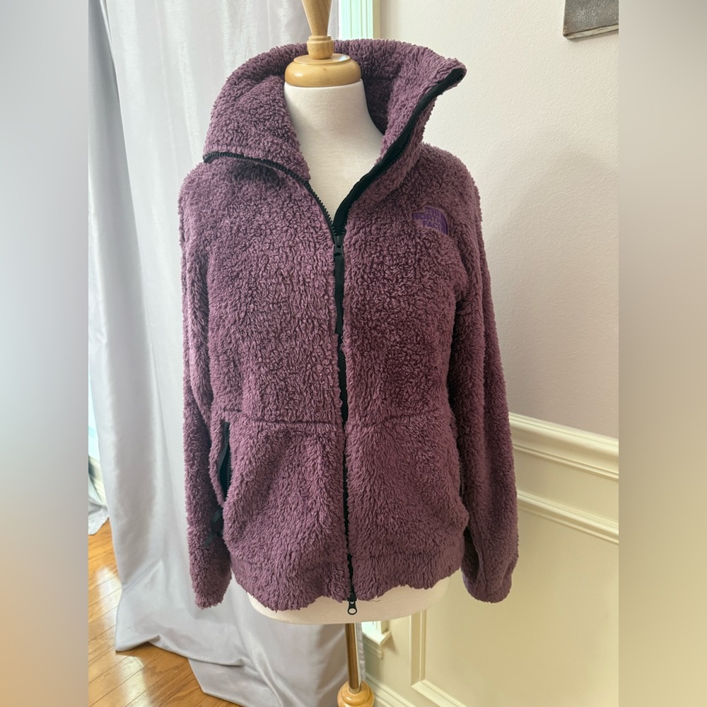 The North Face Women's Plush Purple Teddy Jacket